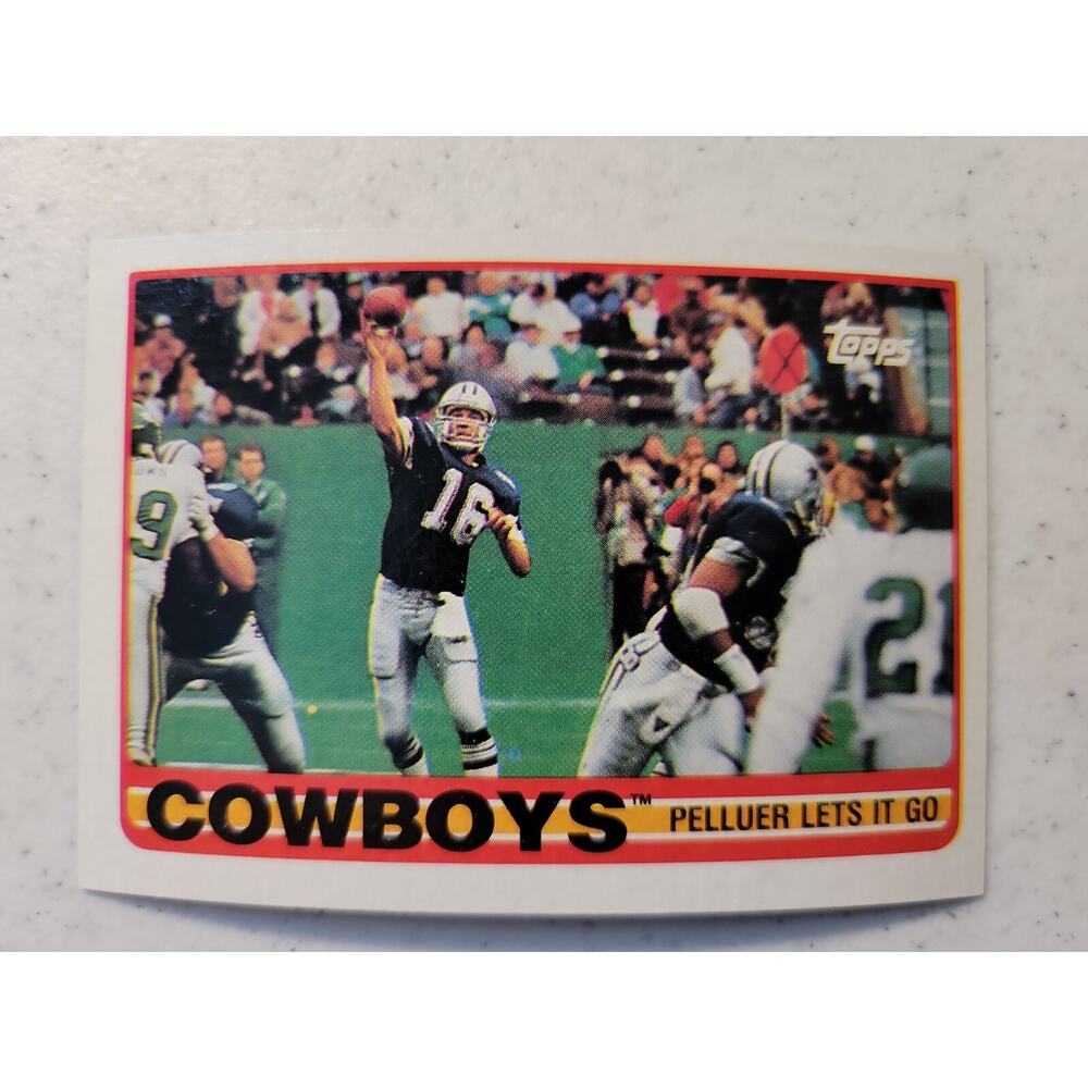 1989 Topps #382 Dallas Cowboys - Team Leaders - NFL - Fresh pull